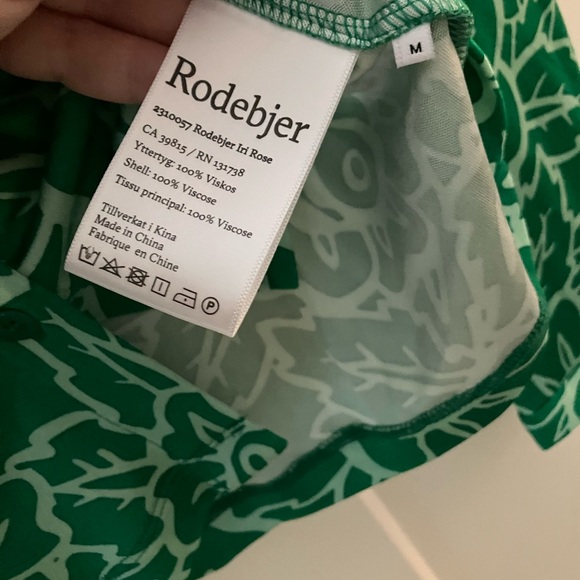 NWT Rodebjer Spring Green Button Up - Picture 3 of 4